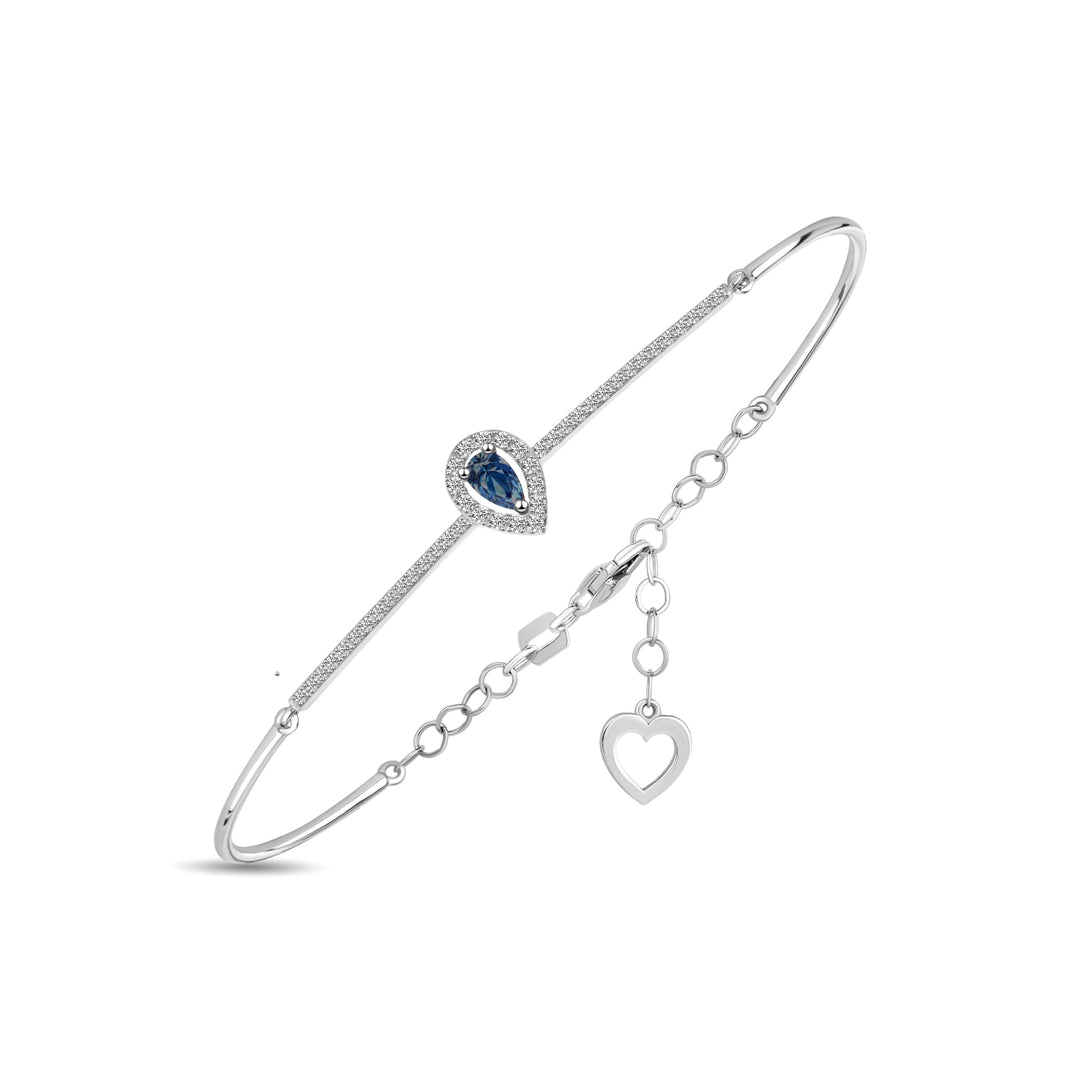 0.54 Karat Sapphire Diamond Bracelet