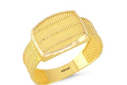 14ct Woven Design Gold Ring