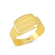 14ct Woven Design Gold Ring