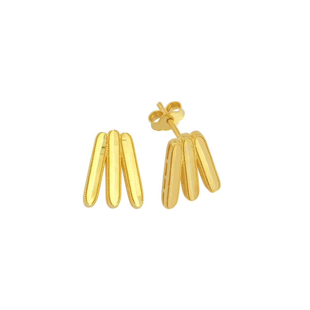 14ct Cimarli Design Sparkling Gold Earrings