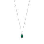 Load image into Gallery viewer, 0.26 Karat Emerald Diamond Necklace