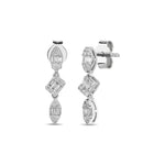Load image into Gallery viewer, 0.22 Karat FG SI Diamond Baguette Earrings