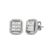 0.57 Karat Diamond Baguette Earrings