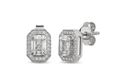 0.39 Karat FG SI Diamond Baguette Earrings