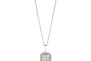 0.47 Karat Baguette Diamond Necklace