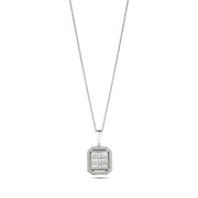 0.47 Karat Baguette Diamond Necklace