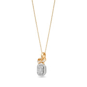 0.42 Karat Baguette Diamond Necklace