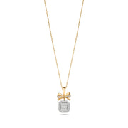 0.42 Karat Baguette Diamond Necklace