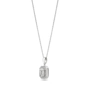 0.26 Karat Baguette Diamond Necklace