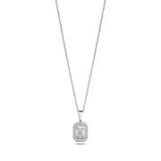 0.26 Karat Baguette Diamond Necklace