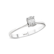 0.06 Karat EF SI VS Diamond Baguette Ring