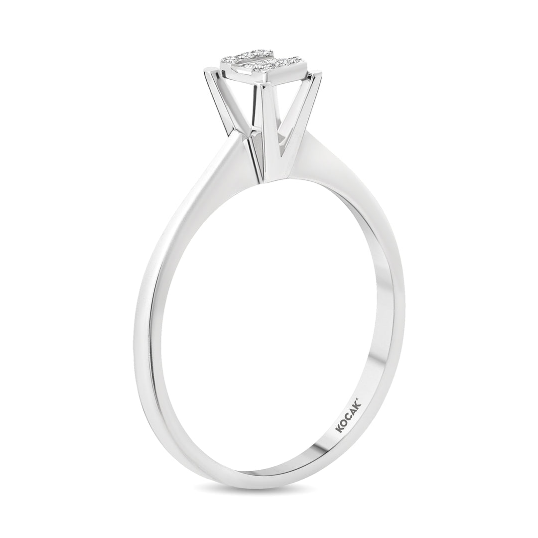 0.06 Karat Baguette Diamond Ring