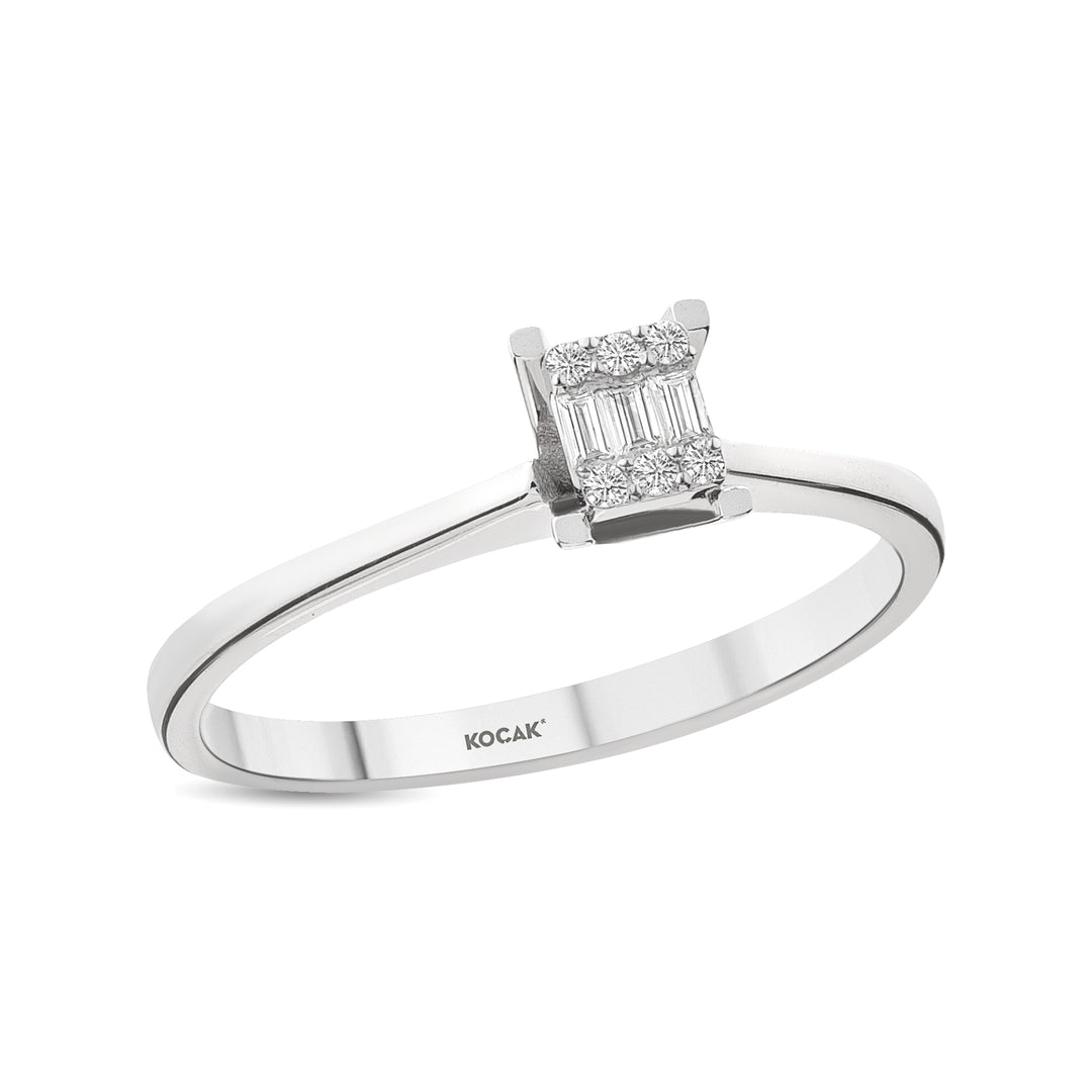 0.06 Karat Baguette Diamond Ring