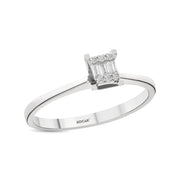 0.06 Karat Baguette Diamond Ring