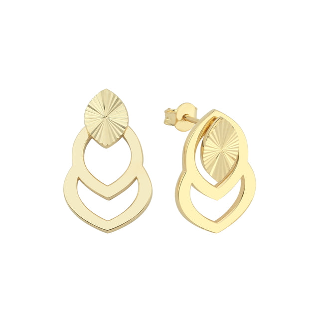 14ct Cift Kullanimli Anitta Gold Earrings