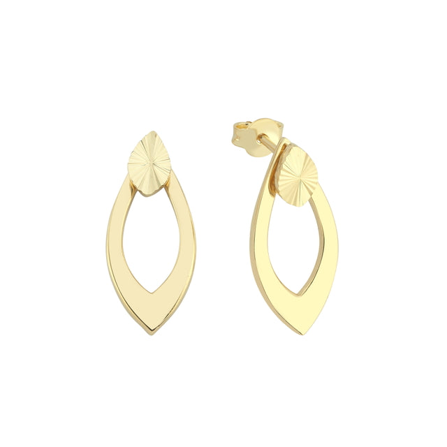 14ct Cift Kullanimli Damla Gold Earrings