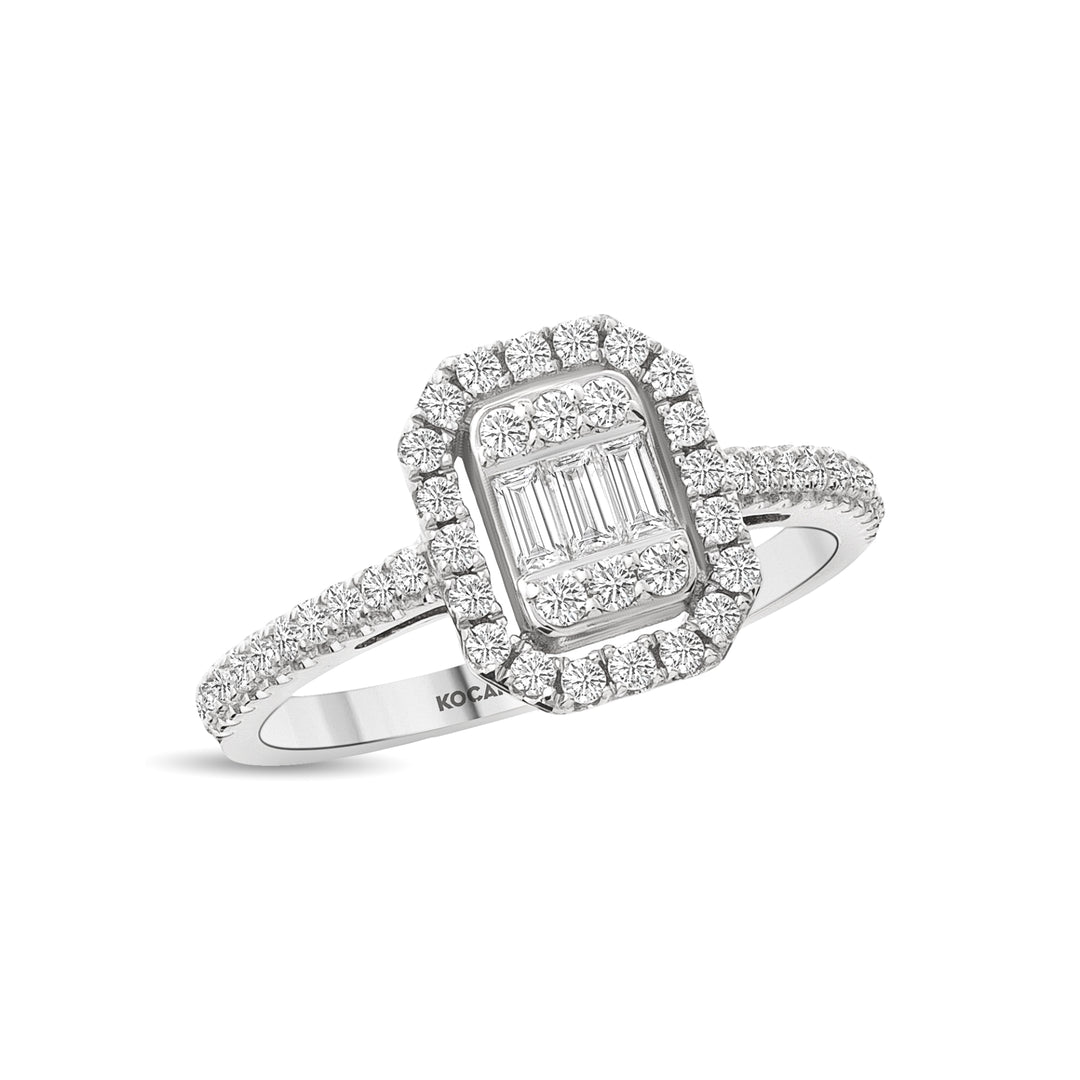 0.54 Karat Baguette Diamond Ring