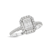 0.54 Karat Baguette Diamond Ring