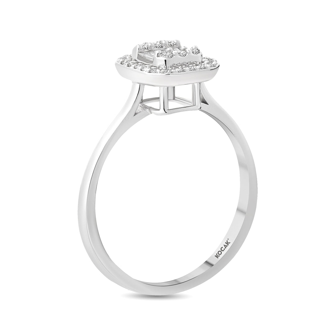 0.26 Karat Baguette Diamond Ring