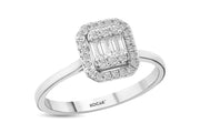 0.26 Karat Baguette Diamond Ring
