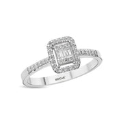 0.23 Karat Baguette Diamond Ring