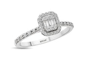 0.29 Karat Baguette Diamond Ring