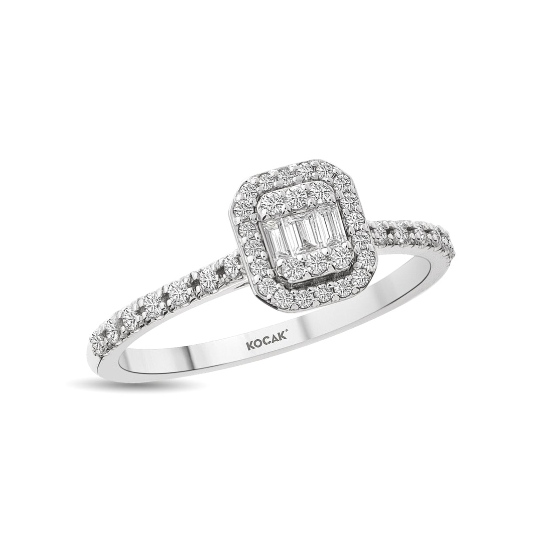 0.29 Karat Baguette Diamond Ring