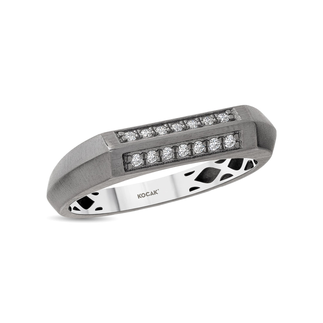 0.11 Karat Design Diamond Men's Ring