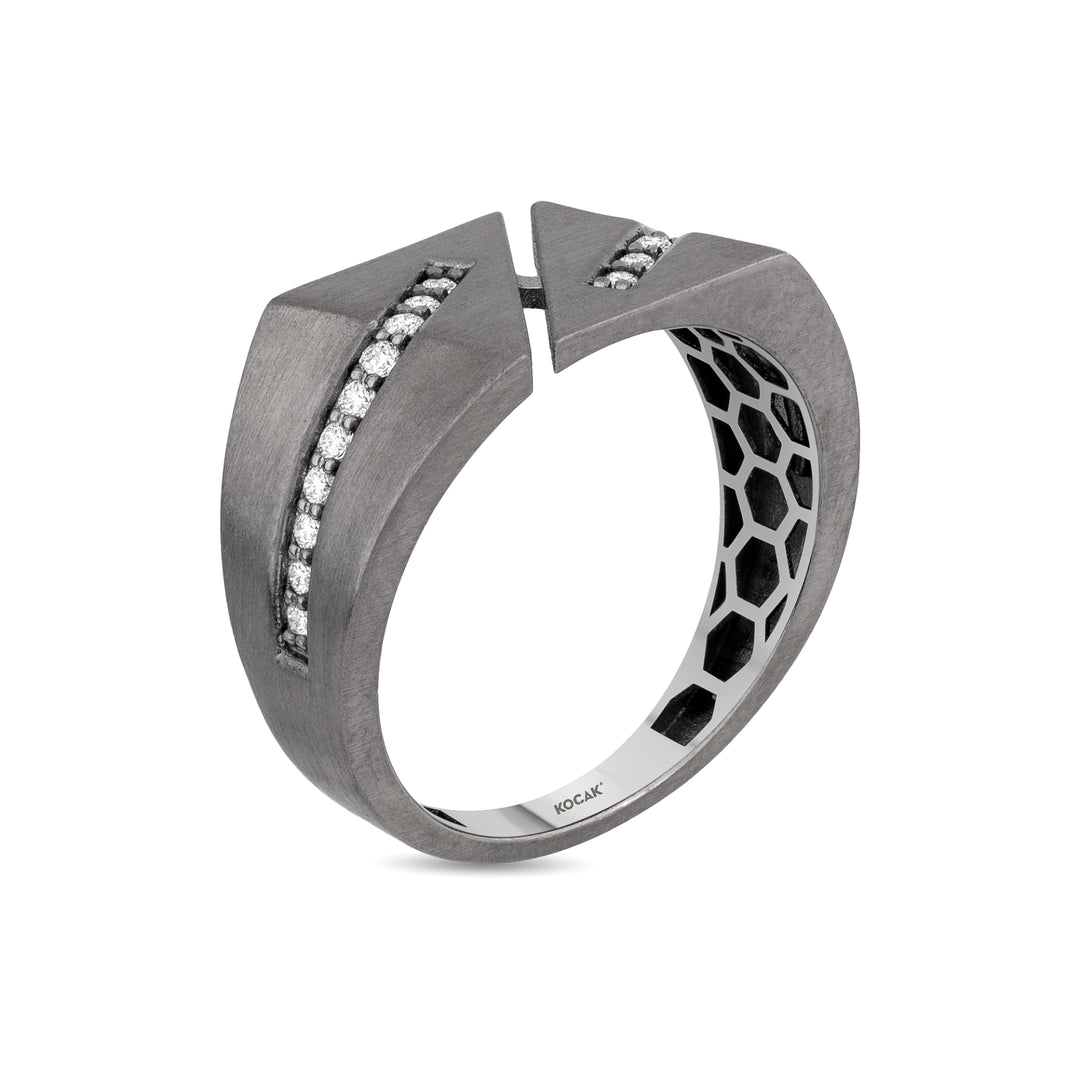 0.20 Karat Diamond Design Men's Ring