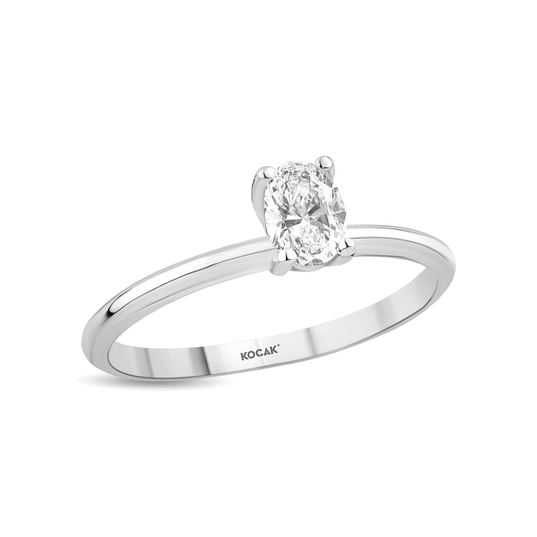 0.70 Karat FG SI Solitaire Diamond Ring