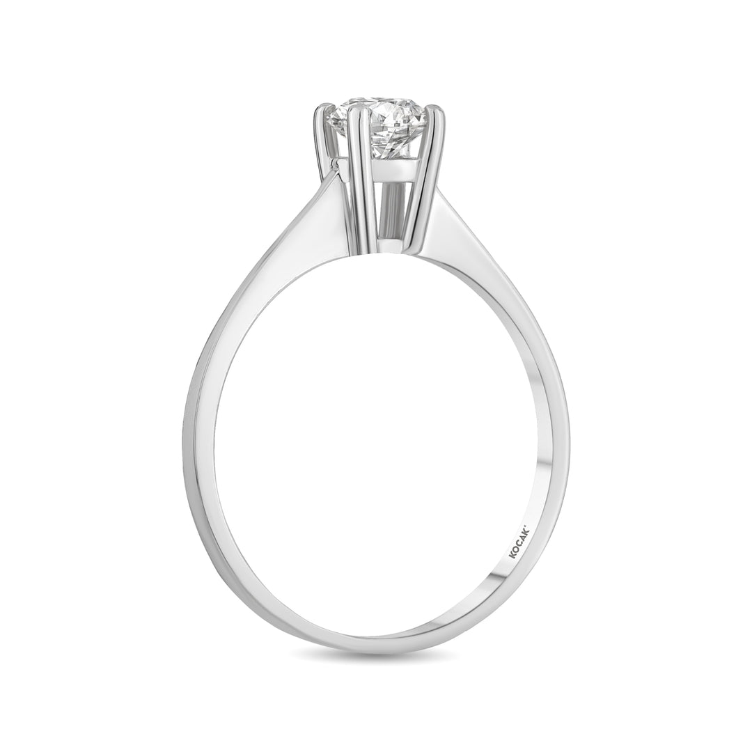 0.40 Karat EF SI Solitaire Diamond Ring