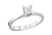 0.33 Karat FG SI Solitaire Diamond Ring
