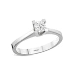 Load image into Gallery viewer, 0.33 Karat FG SI Solitaire Diamond Ring