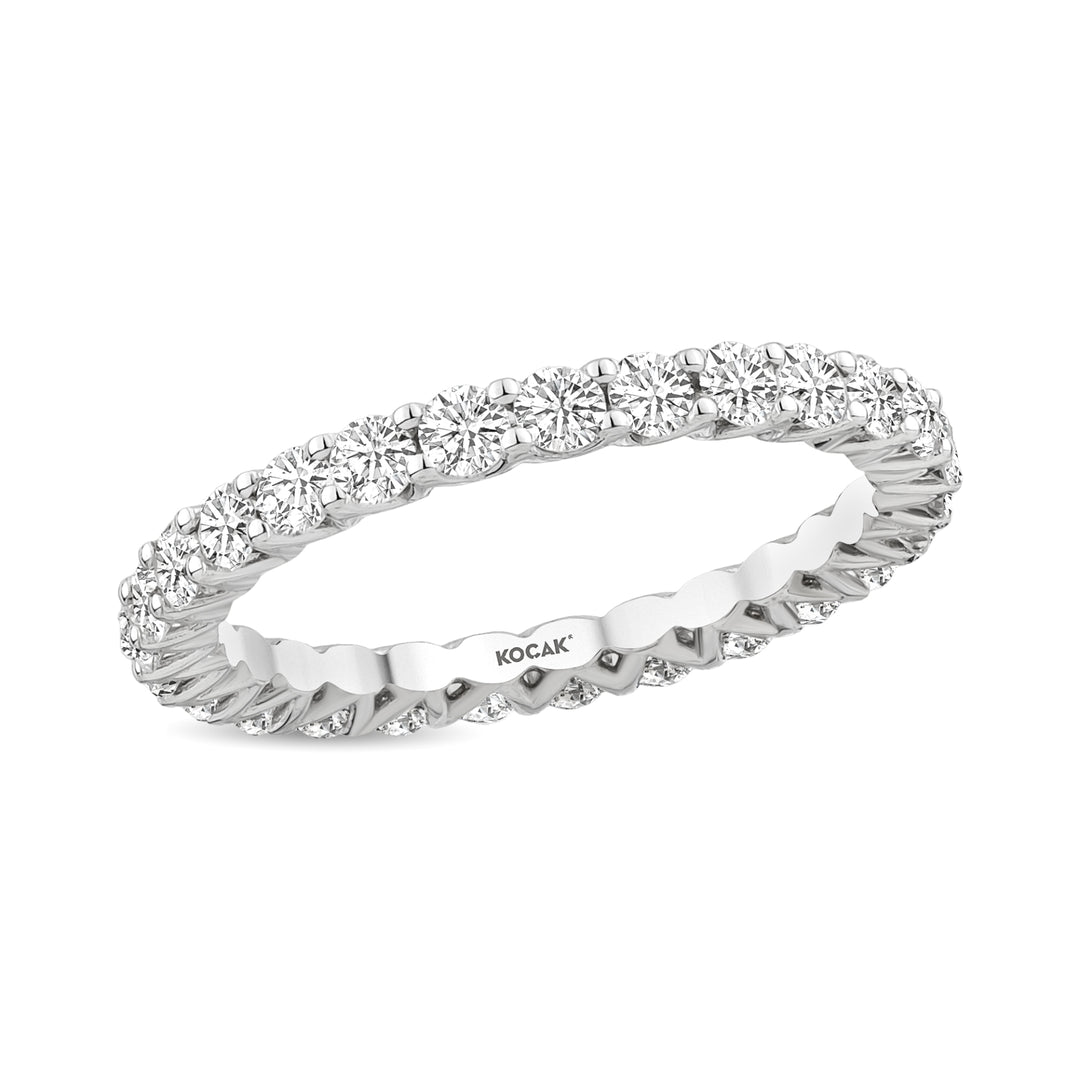 0.77 Karat FG SI Full Eternity Diamond Ring