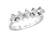 1.19 Karat FG SI Diamond Five Stone Ring