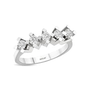 1.19 Karat FG SI Diamond Five Stone Ring