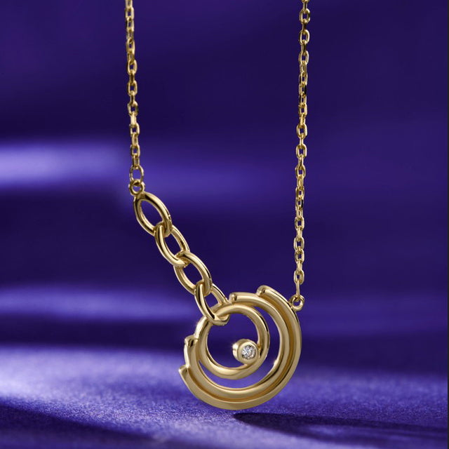 14ct Golden Center Gold Necklace