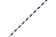 10.41 Karat Sapphire Diamond Bracelet