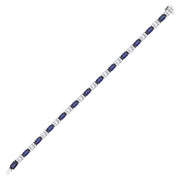 10.41 Karat Sapphire Diamond Bracelet