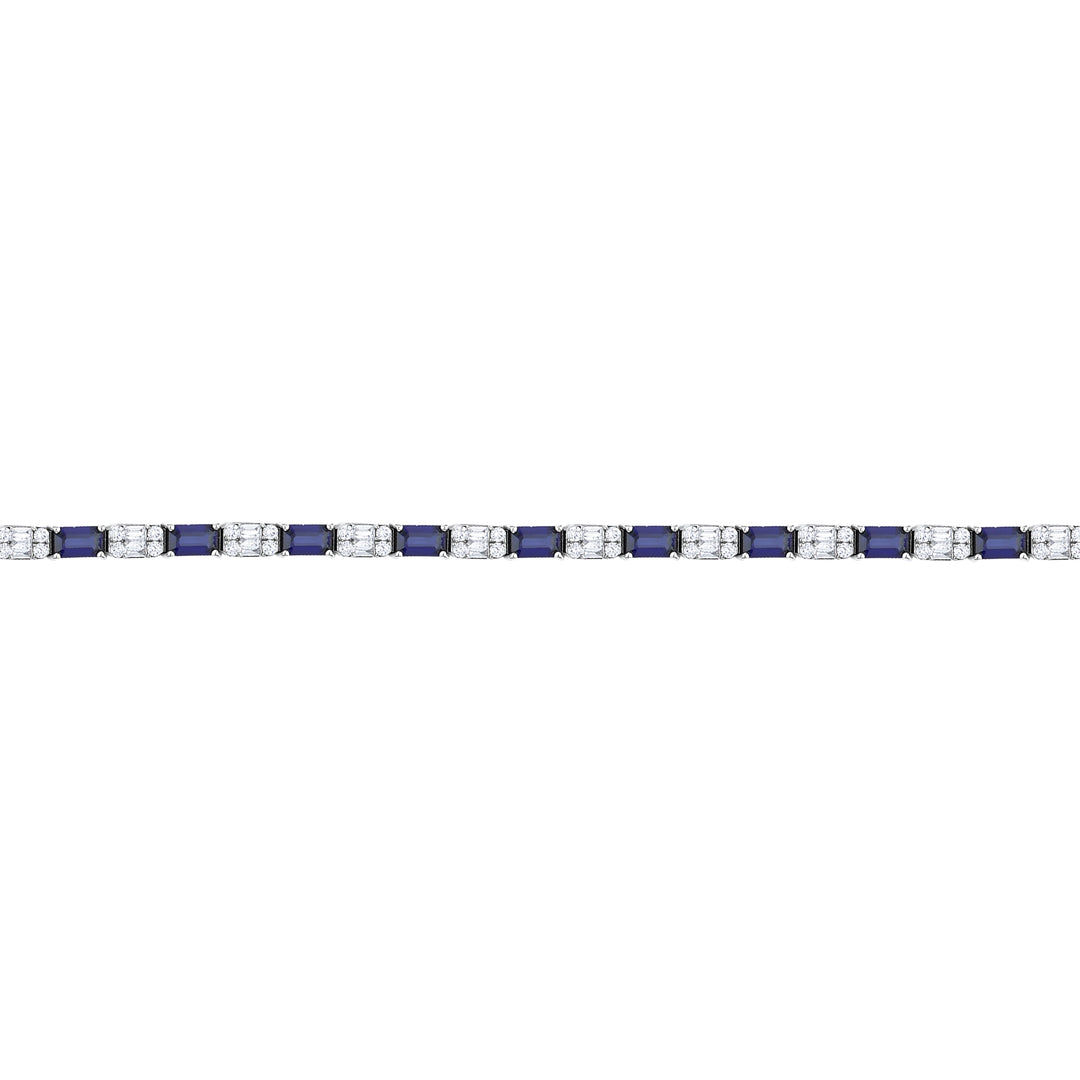 10.41 Karat Sapphire Diamond Bracelet