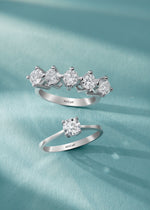 Load image into Gallery viewer, 0.40 Karat EF SI Solitaire Diamond Ring