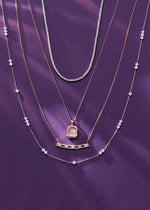 Load image into Gallery viewer, 0.50 Karat Baguette Stone Set Diamond Necklace