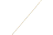 14ct Tri-Colour Dorika Design Paperclip Gold Bracelet