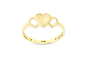 14ct Polished Yuzeyli Heart Gold Ring