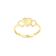 14ct Polished Yuzeyli Heart Gold Ring