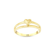14ct Love Crown Heart Gold Ring