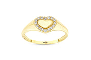 14ct Love Isiltisi Heart Gold Ring