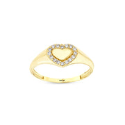 14ct Love Isiltisi Heart Gold Ring