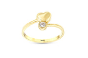 14ct Love Dot Heart Gold Ring