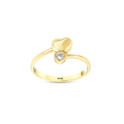 14ct Love Dot Heart Gold Ring